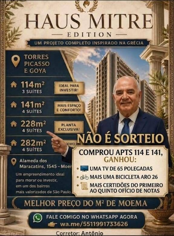 Haus Mitre Edition Moema: Torres Picasso e Goya · Moema · São Paulo